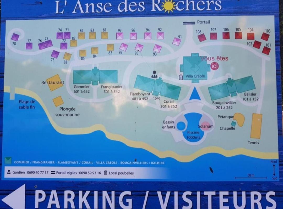 L'Oiseau Du Paradis Vue Mer Studio A Saint Francois A 100 M De La Plage ภายนอก รูปภาพ